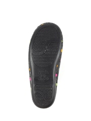 Lunar Studio Polka Dot Full Black Slippers - صورة 9 من 9