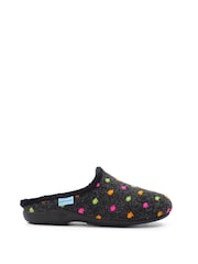 Lunar Peanut Polka Dot Mule Black Slippers - صورة 2 من 9