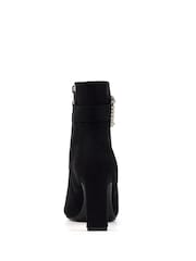 Lunar Shannon Buckle Detail Ankle Black Boots - Image 6 of 8