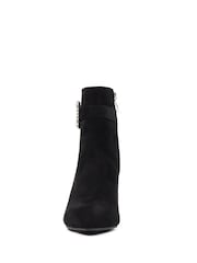 Lunar Shannon Buckle Detail Ankle Black Boots - Image 7 of 8