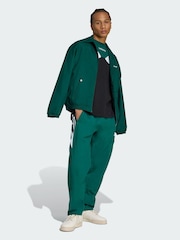adidas Originals Green Brushed Woven Track Top - Image 1 of 5