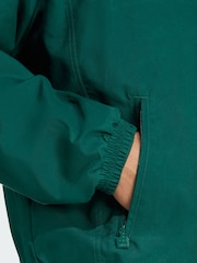 adidas Originals Green Brushed Woven Track Top - Image 2 of 5