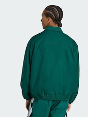 adidas Originals Green Brushed Woven Track Top - Image 4 of 5