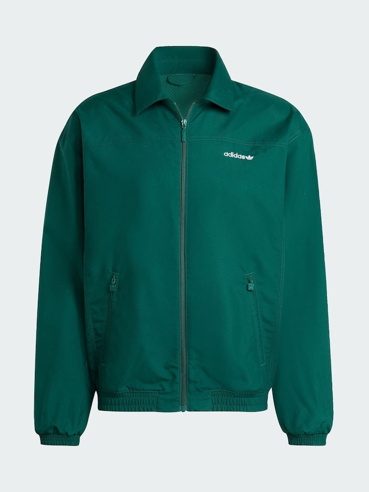 adidas Originals Green Brushed Woven Track Top - Image 5 of 5 adidas Originals Green Brushed Woven Track Top - Image 5 of 5