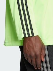 adidas Originals Green Adicolor Jacquard Long Sleeve Jersey - Image 3 of 5
