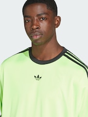 adidas Originals Green Adicolor Jacquard Long Sleeve Jersey - Image 4 of 5