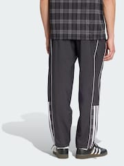 adidas Originals Black Tartan Loose Tracksuit Bottoms - Image 2 of 5