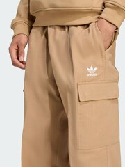 adidas Originals Cream Trefoil Essentials Woven Trousers - Image 3 of 5
