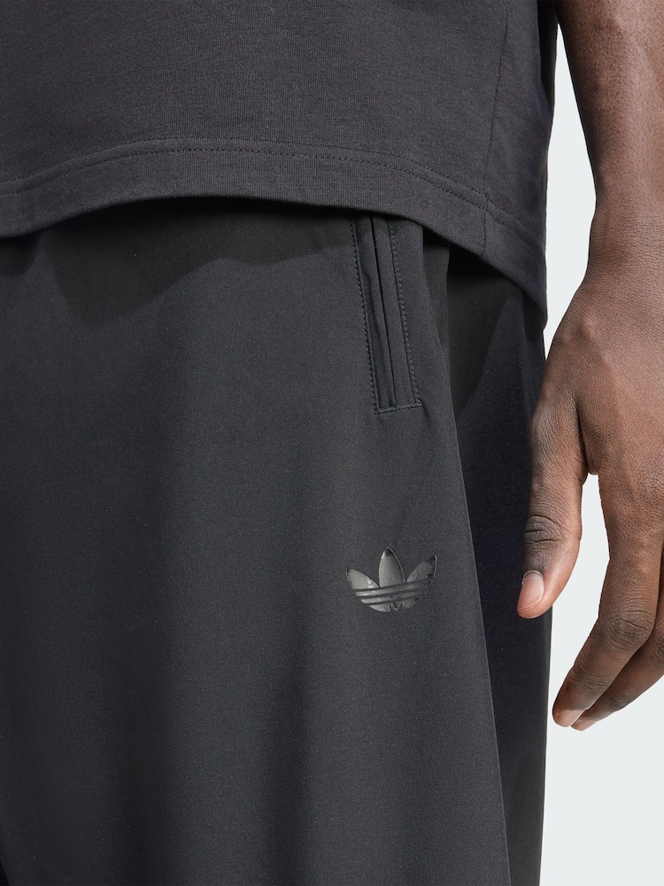 adidas Originals Black Firebird Oversized Nylon Shorts - Image 2 of 5 adidas Originals Black Firebird Oversized Nylon Shorts - Image 2 of 5