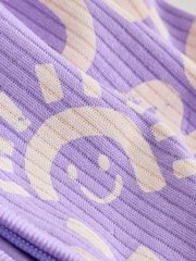 Lilac Purple Two Way Zip Baby Sleepsuits 3 Pack (0mths-3yrs) - Image 8 of 11