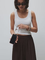 Bleu - Lanière de téléphone en résine perlée - Image 4 de 8