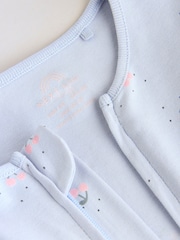 Қызғылт/Көк - Екі жақты зипті балаларға арналған комбинезондар 3 жиынтық (0ай-3жыл) - 11суретінің 10 суреті