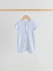 Қызғылт/Көк - Екі жақты зипті балаларға арналған комбинезондар 3 жиынтық (0ай-3жыл) - 11суретінің 4 суреті