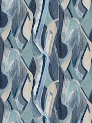 Clarke and Clarke Ink Banner Dynamic Metropolitan A4 Wallpaper Sample - Image 1 of 1