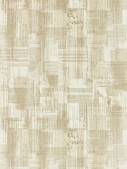 Clarke and Clarke Linen Kazimir Metropolitan A4 Wallpaper Sample - Image 1 of 1