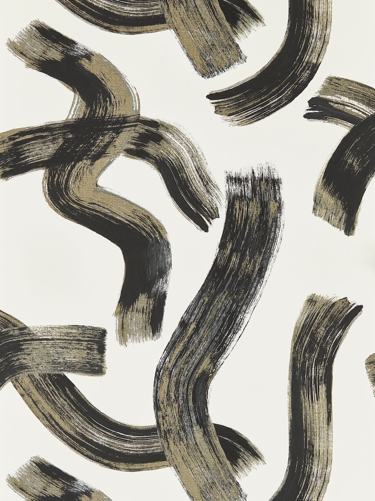 Clarke and Clarke Noir Malevich Metropolitan A4 Wallpaper Sample - Image 1 of 1