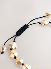 Gold Tone Chunky Beaded Cord Bracelet - Image 5 of 5