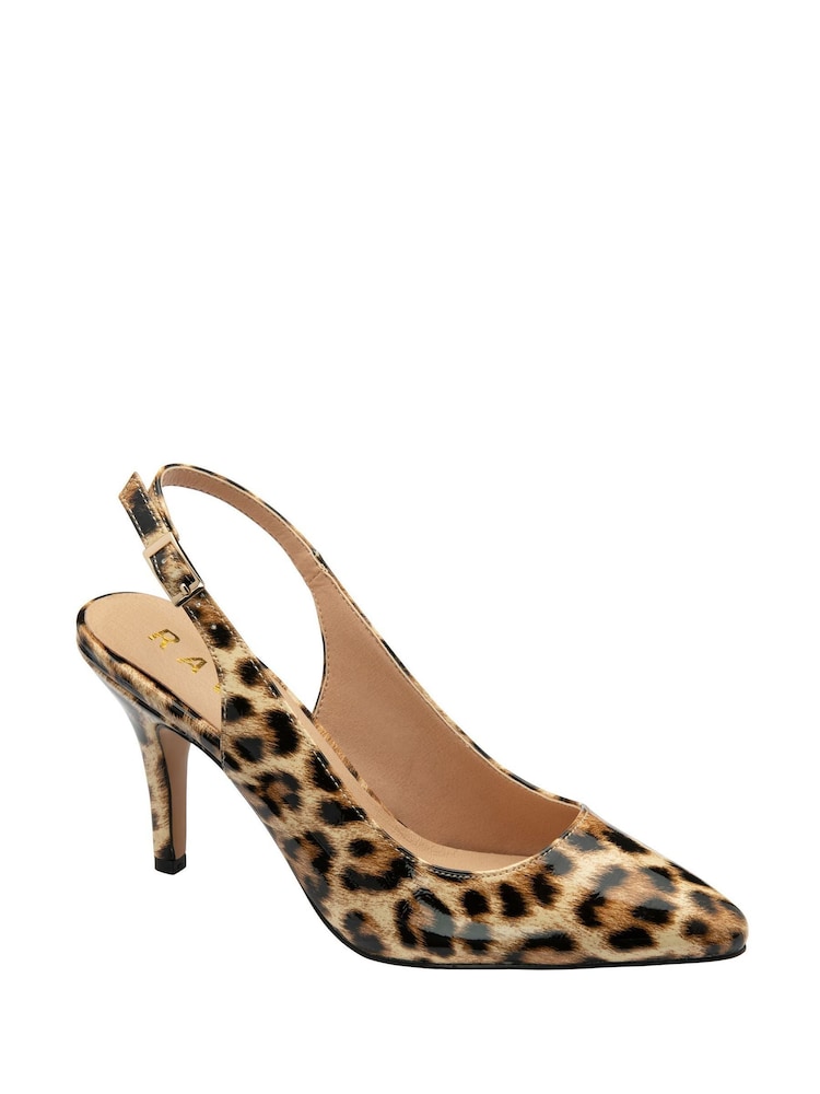 Ravel Animal Print Slingback Court Shoes - Image 1 of 4 Ravel Animal Print Slingback Court Shoes - Image 1 of 4