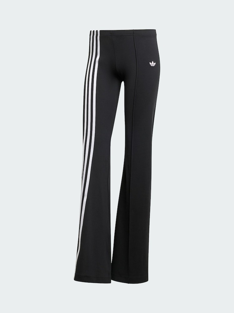 adidas Originals Black Ribbon Off Placed 3-Stripes Flared Joggers - Image 5 of 5