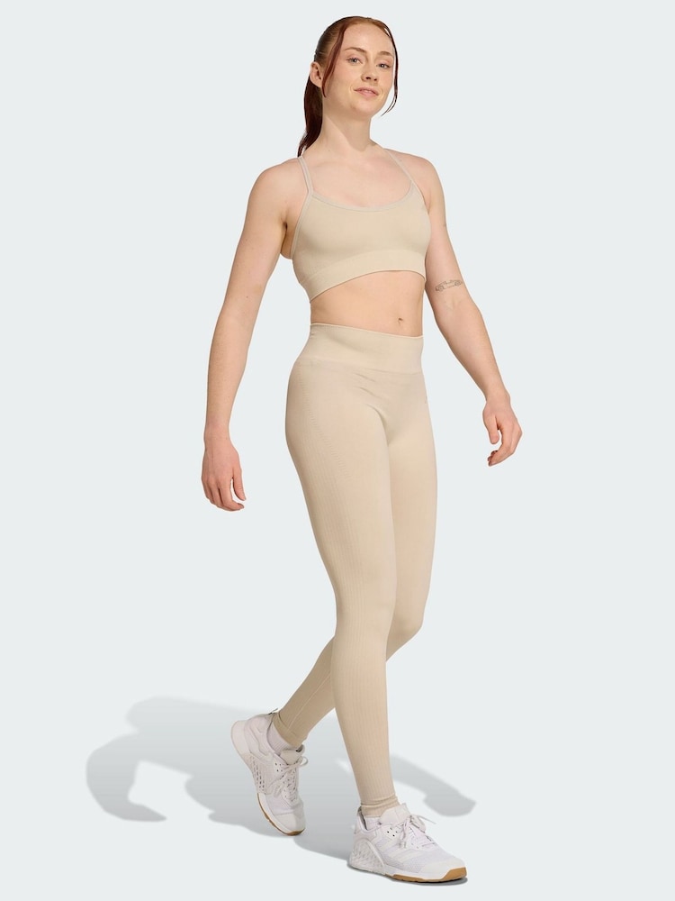 adidas Workout Essentials Full-Length Knit Leggings - صورة 1 من 5 adidas Workout Essentials Full-Length Knit Leggings - صورة 1 من 5
