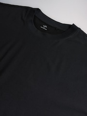 The Set 4 Pack Boxy Crop Cotton Crew Neck T-Shirts Black/Green - Image 11 of 12