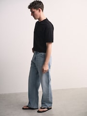 The Set 4 Pack Boxy Crop Cotton Crew Neck T-Shirts Black/Green - Image 6 of 12