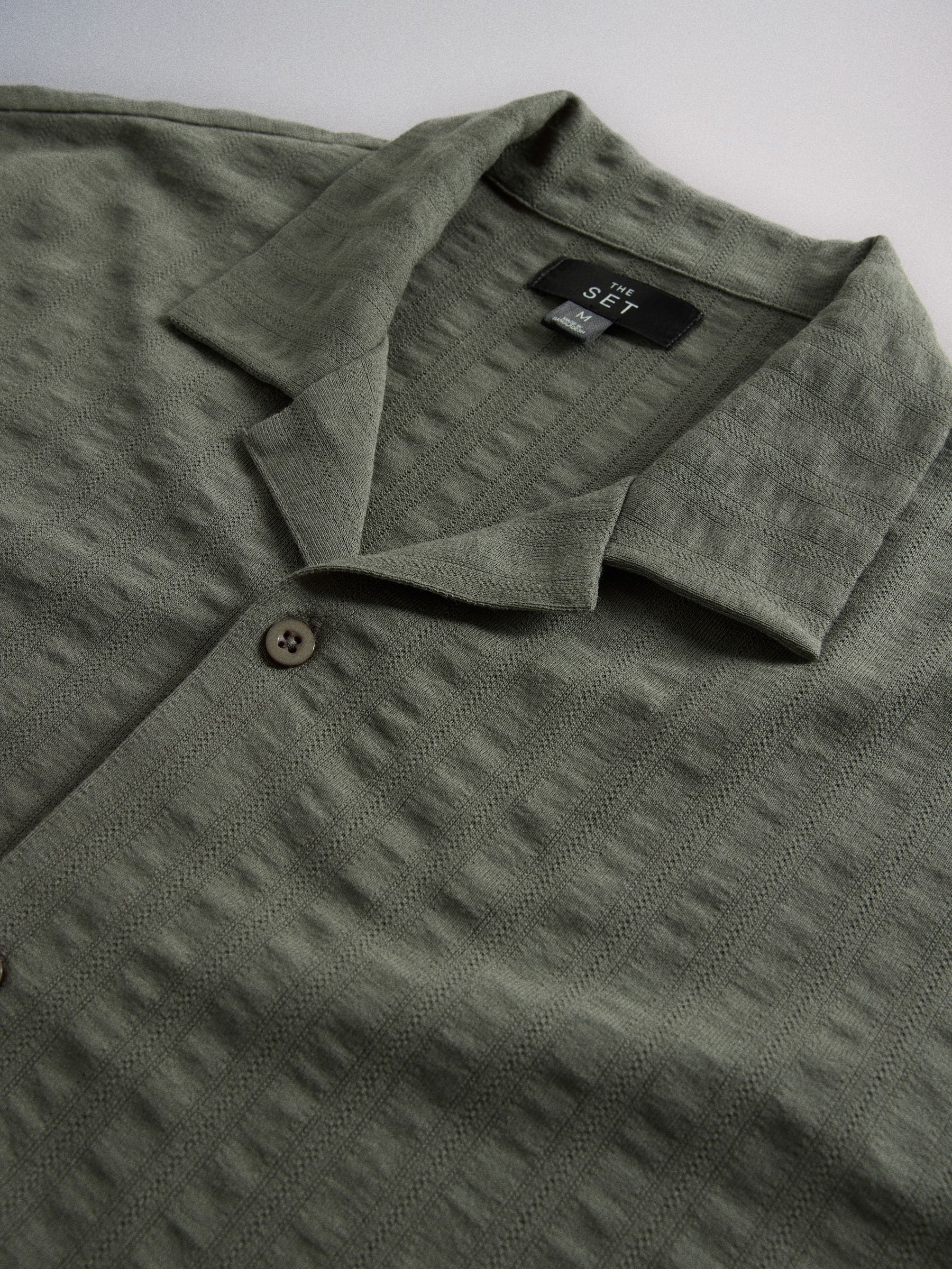 その他 SalsatioRound NeckT-Shirt Dusky Green XS Buy The Set 2 Pack Black/Khaki Seersucker Jersey Shirt White/Green
