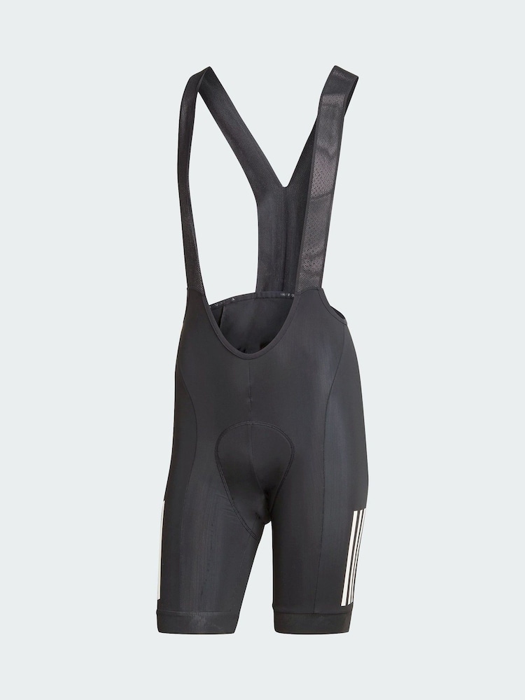 adidas Black Essentials 3-Stripes Padded Cycling Bib Shorts - Image 5 of 5 adidas Black Essentials 3-Stripes Padded Cycling Bib Shorts - Image 5 of 5