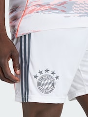 adidas White FC Bayern 25/26 Away Shorts - Image 3 of 4