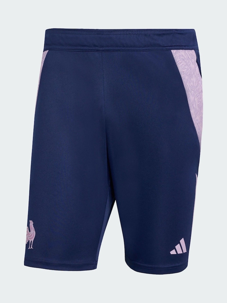 adidas Blue France Gym Shorts - Image 5 of 5 adidas Blue France Gym Shorts - Image 5 of 5