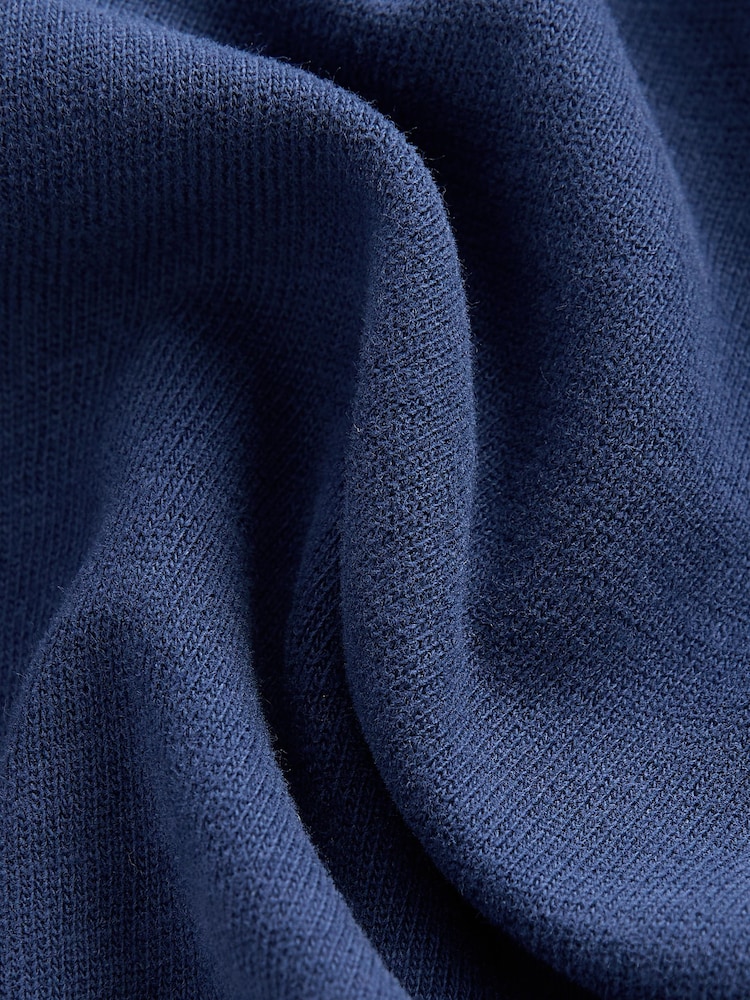Blau - 100 % Baumwolle Sweatshirt mit Kragen im Boxy-Stil (3-16Jahre) - Bild 9 von 9