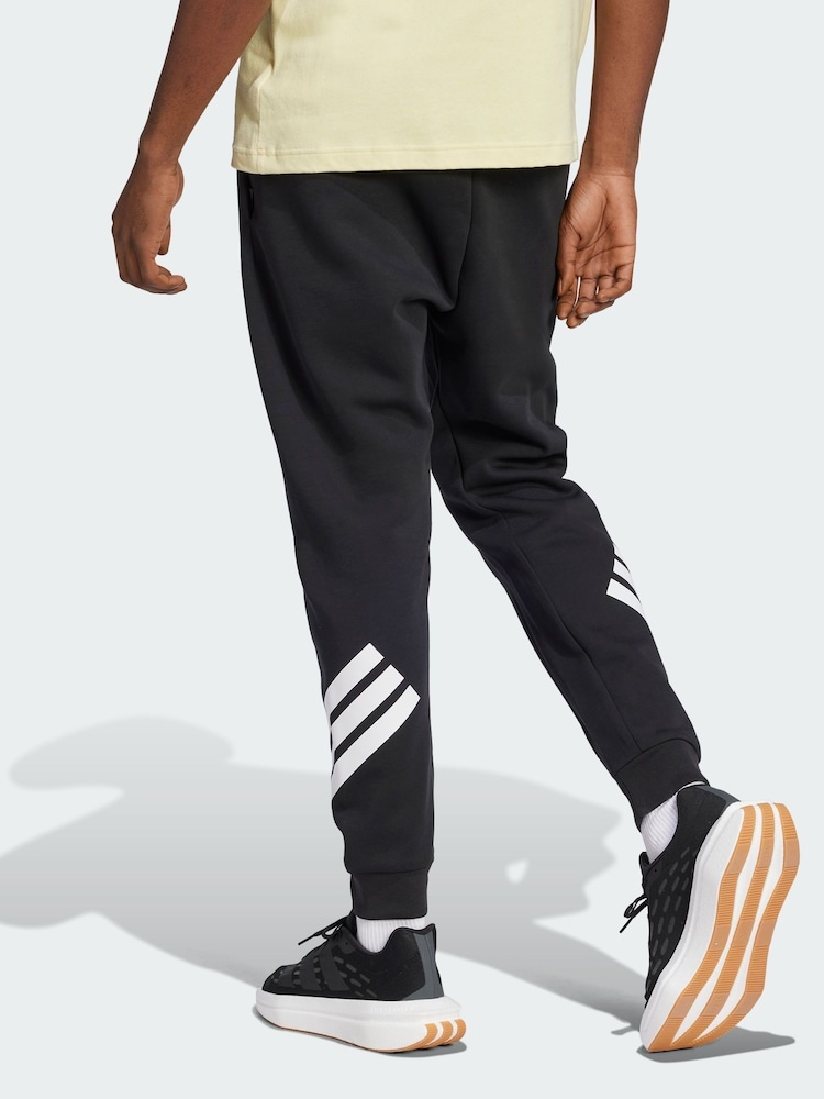 adidas Black Future Icons 3-Stripes Tracksuit Bottoms - Image 2 of 5 adidas Black Future Icons 3-Stripes Tracksuit Bottoms - Image 2 of 5