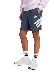 adidas Blue Future Icons 3-Stripes Shorts - Image 1 of 5