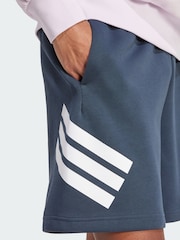 adidas Blue Future Icons 3-Stripes Shorts - Image 3 of 5