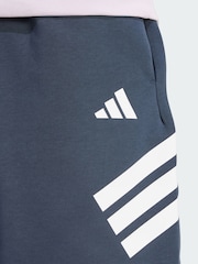 adidas Blue Future Icons 3-Stripes Shorts - Image 4 of 5