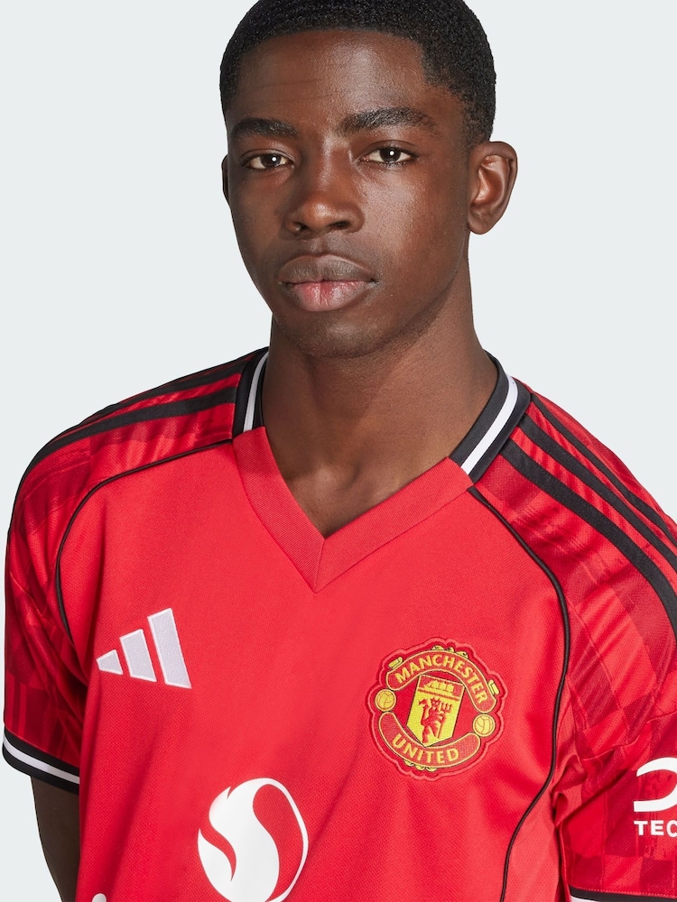 adidas Red Manchester United 25/26 Home Jersey - Image 1 of 5