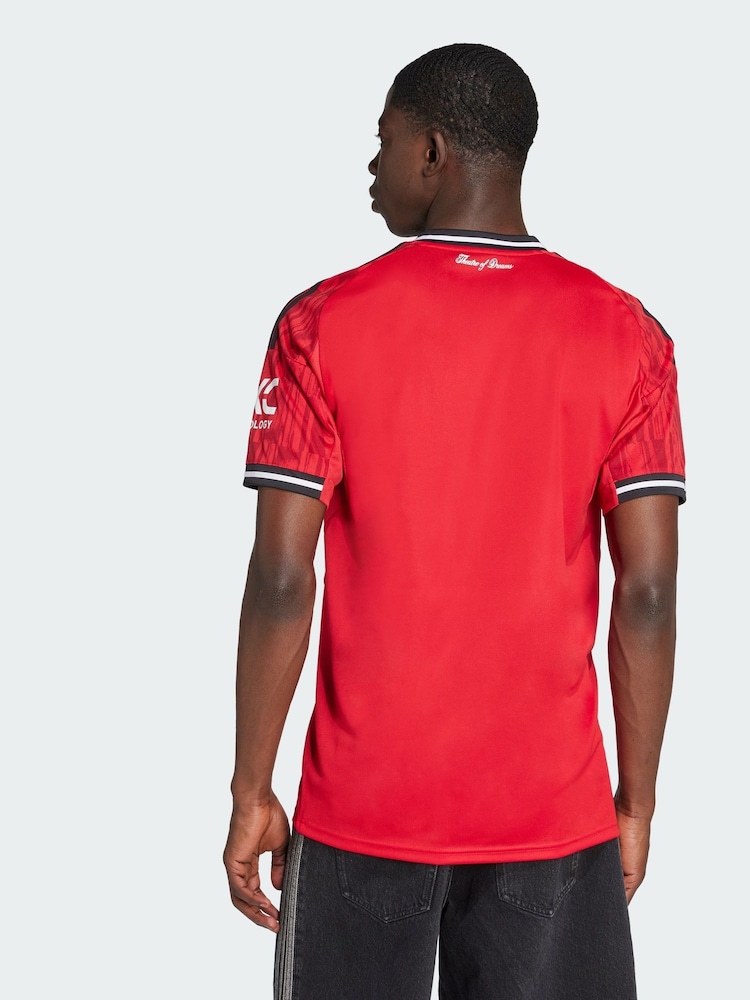 adidas Red Manchester United 25/26 Home Jersey - Image 2 of 5