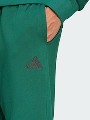 adidas Green Essentials Feel Cosy French Terry Joggers - Image 4 of 5