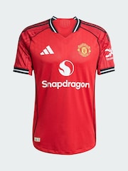 adidas Red Manchester United 25/26 Home Authentic Jersey - Image 5 of 5