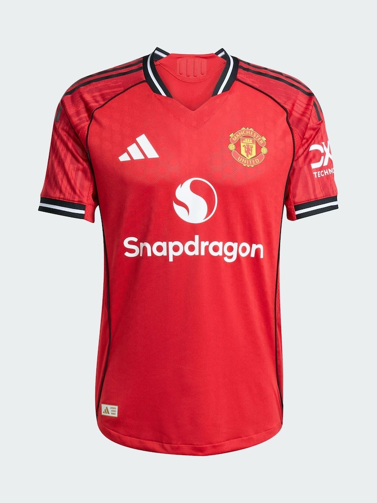 adidas Red Manchester United 25/26 Home Authentic Jersey - Image 5 of 5