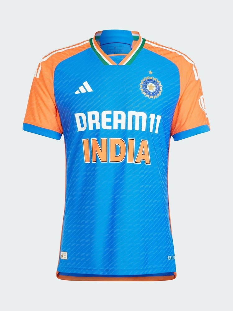 adidas Blue India Cricket T20I Jersey - Image 3 of 3
