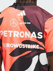 adidas Red Mercedes - AMG Petronas Formula One Team Driver Jersey Replica Summer Pack T-Shirt - Image 4 of 5