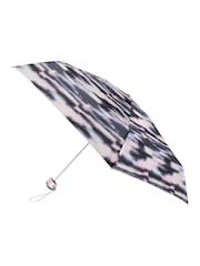Totes Off White Compact Flat Striped Clouds Print Umbrella - Image 1 of 3