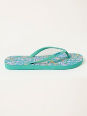 FatFace Portloe Turquoise Blue Flip Flop - Image 1 of 3