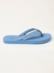 FatFace Denim Vintage Double Strap Flip Flop - Image 1 of 3