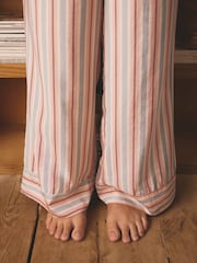 وردي مرجاني خطوط - بيجاما بكم قصير - صورة 6 من 10