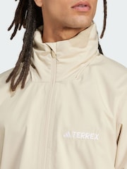 adidas Terrex Cream Multi Essentials 2L Rain Jacket - Image 4 of 5