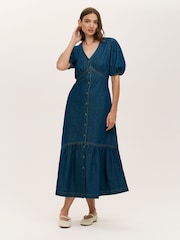 Finery Blue Goldie Dress - Image 2 of 4