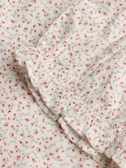 Creme - Blusa de manga curta Superdry 1/2 com botões e tecido plano - Imagem 2 de 2
