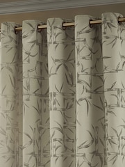 Paoletti Bamboo Jacquard Eyelet Curtains - Imagen 2 de 5
